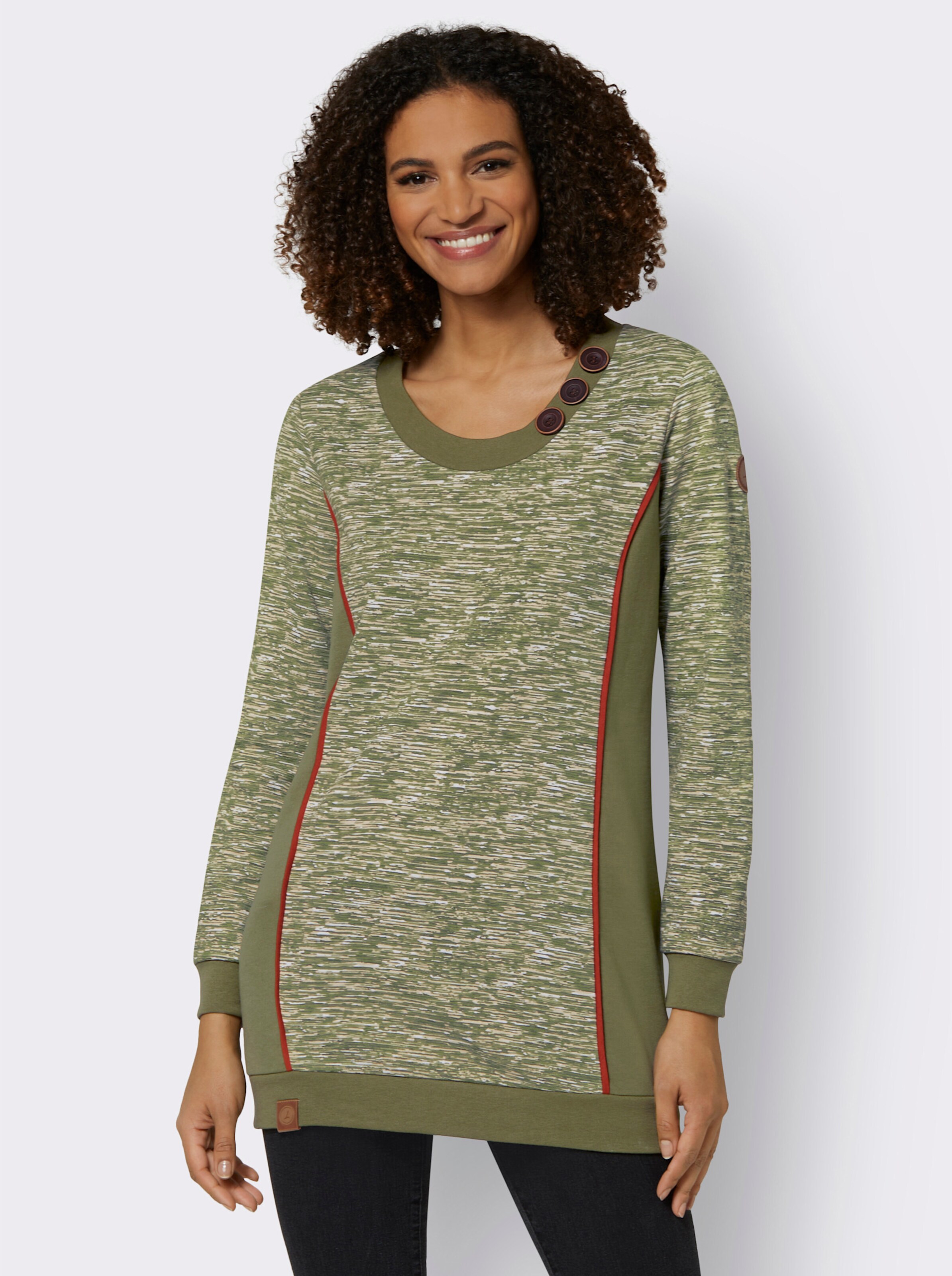 Sweatshirt in Longform