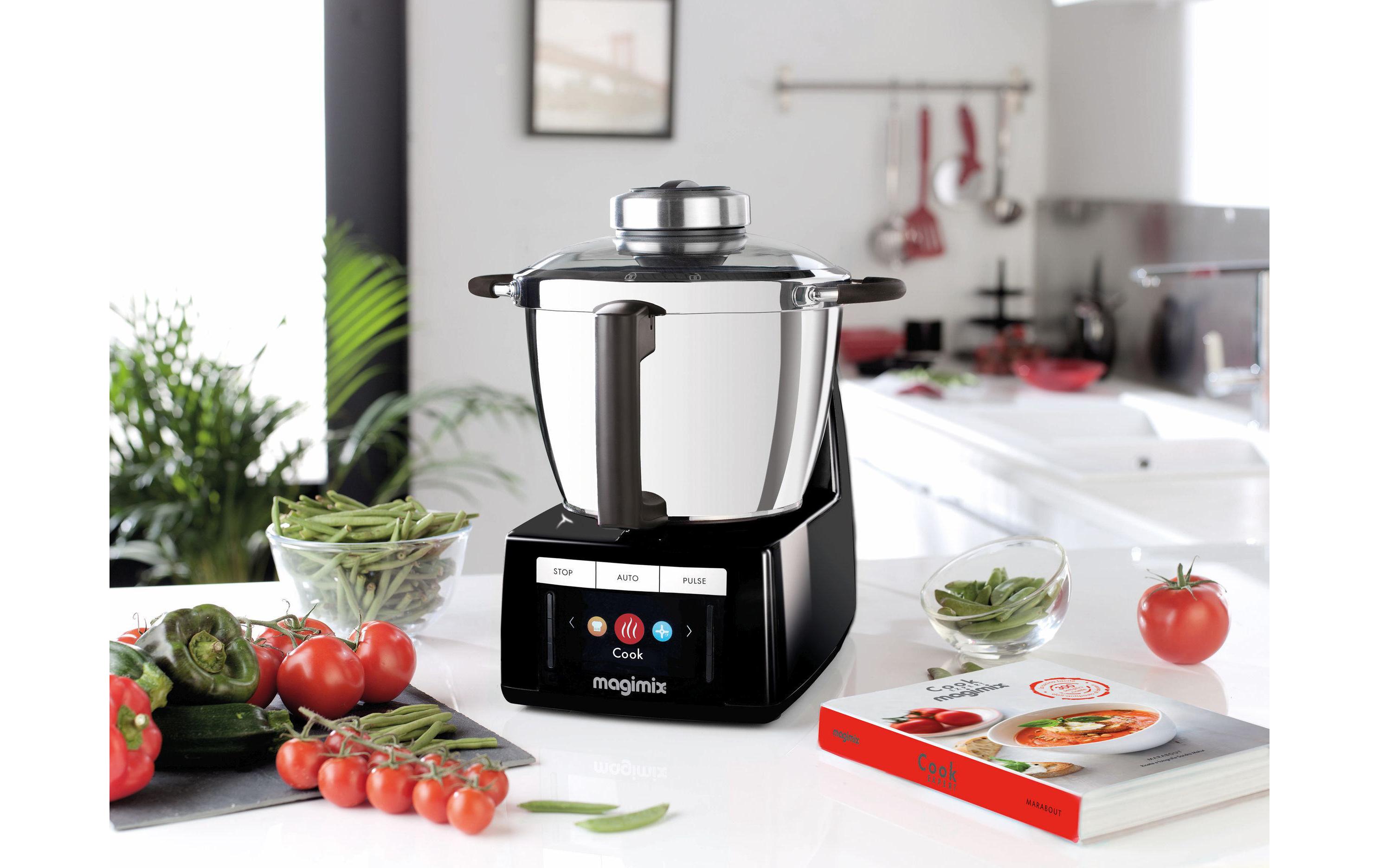 Küchenmaschine Cook Expert Schwarz<br>Multifunktionsküchenmaschine mit Kochfunktion