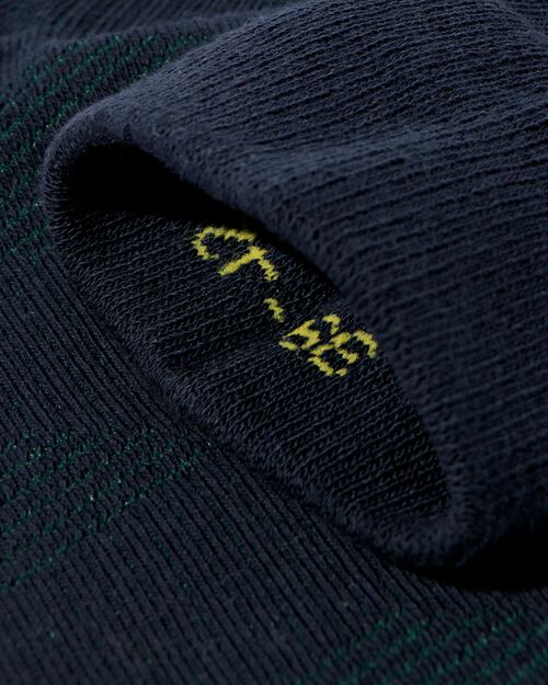 chaussettes hommes 1 paire rayures graphiques vert foncé