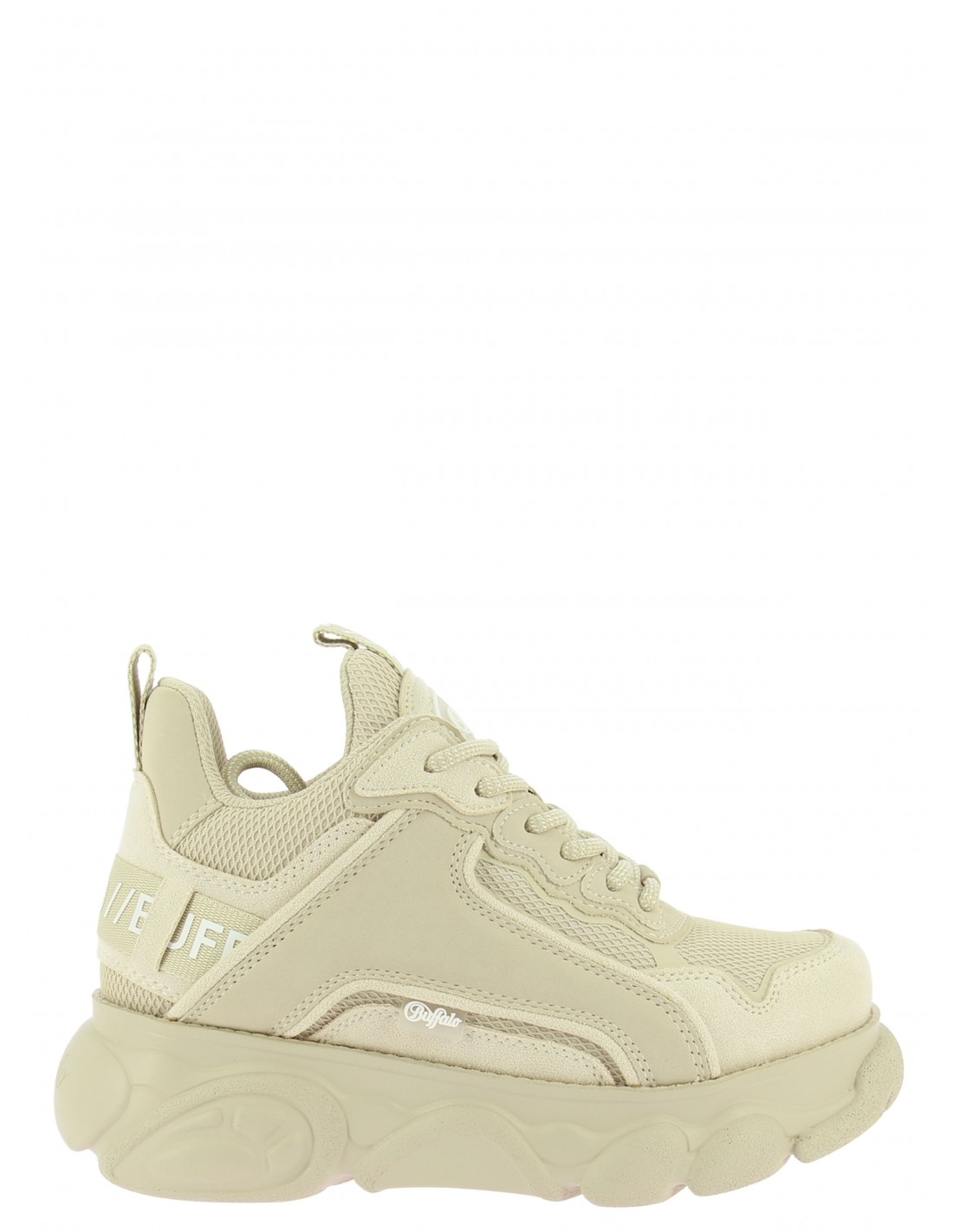 buffalo baskets compensées femme cld chai vegan beige