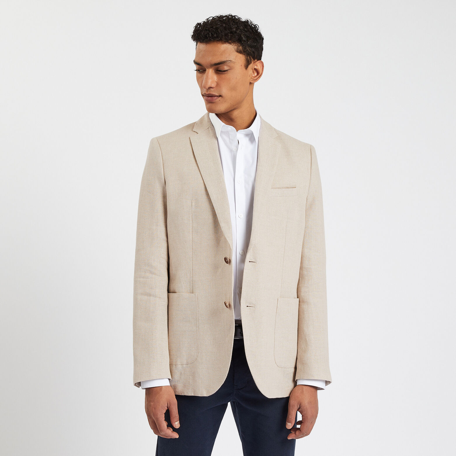 Veste en lin Ecru