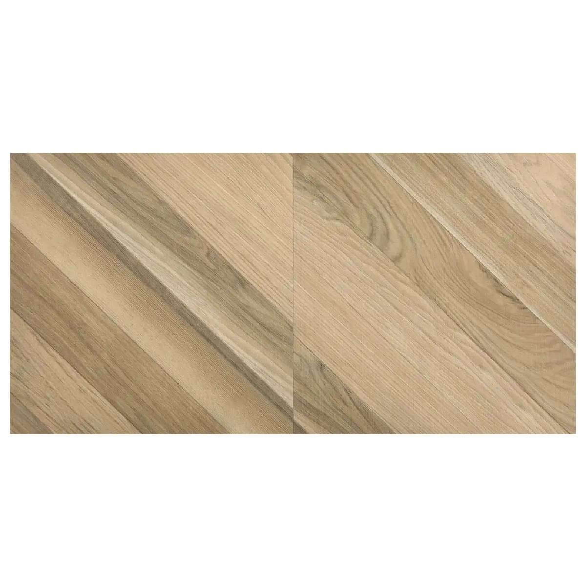vidaXL Dalles de plancher autoadhésives 5,11 m² Marron rayé