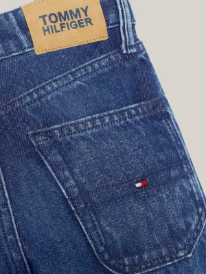 Calça jeans moderna de corte reto