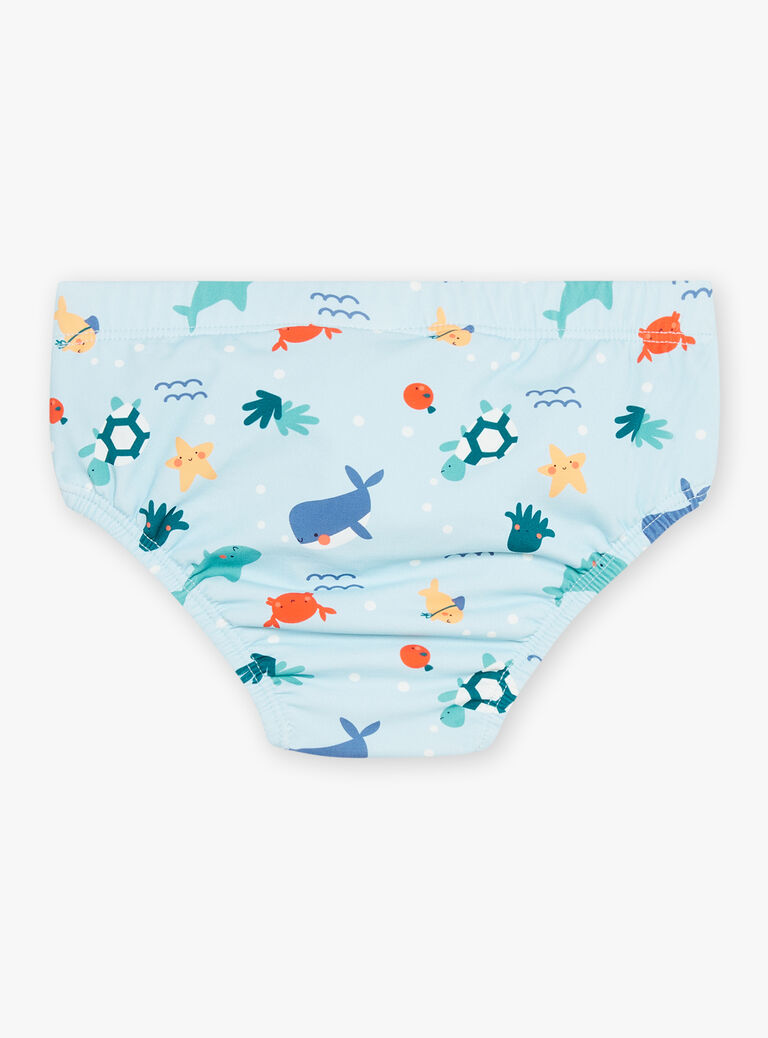Maillot de bain couche ciel à imprimé marin
