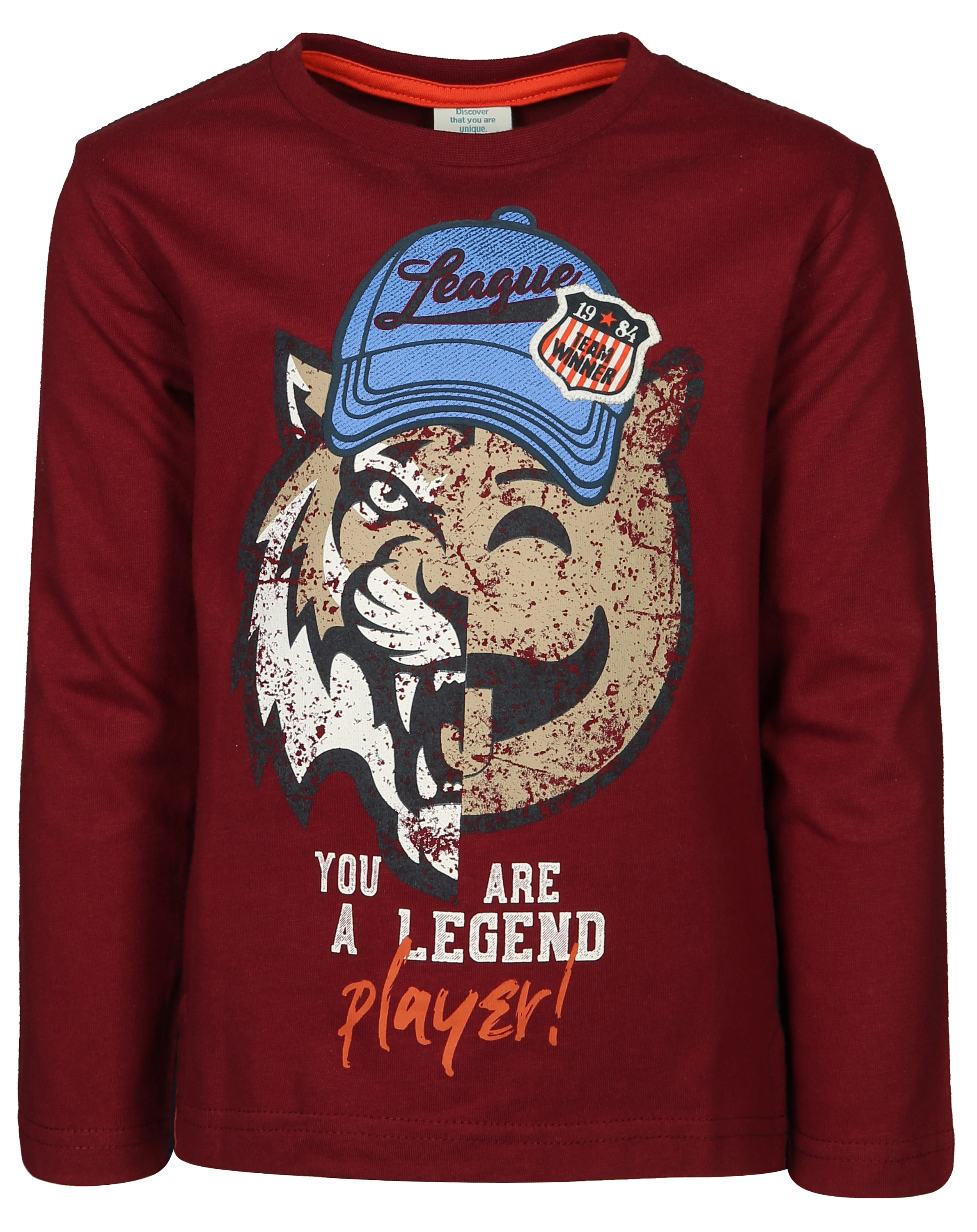 Langarmshirt LEGEND PLAYER in rot