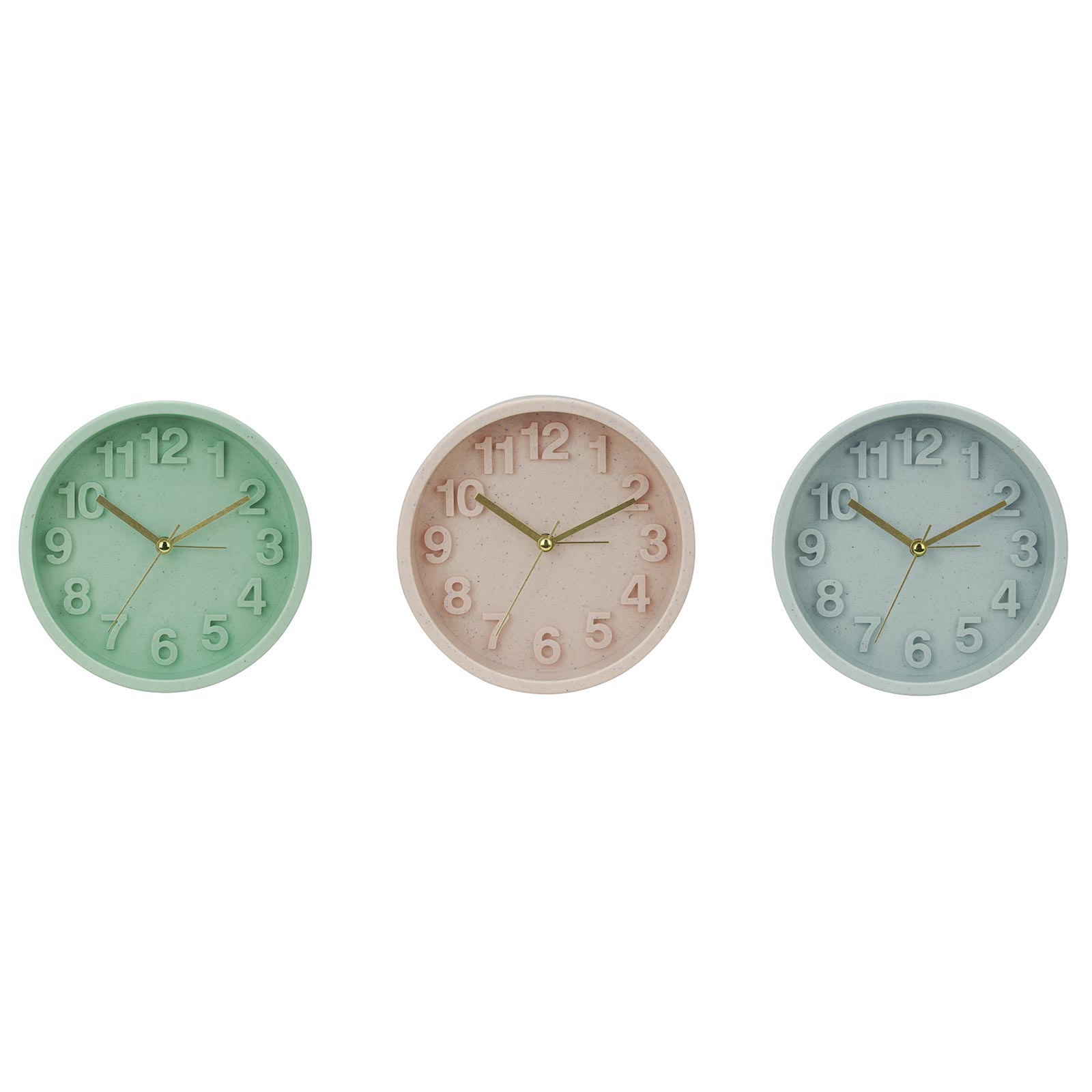 Quarz-Wanduhr - farblich sortiert - Ø 13,4 cm
