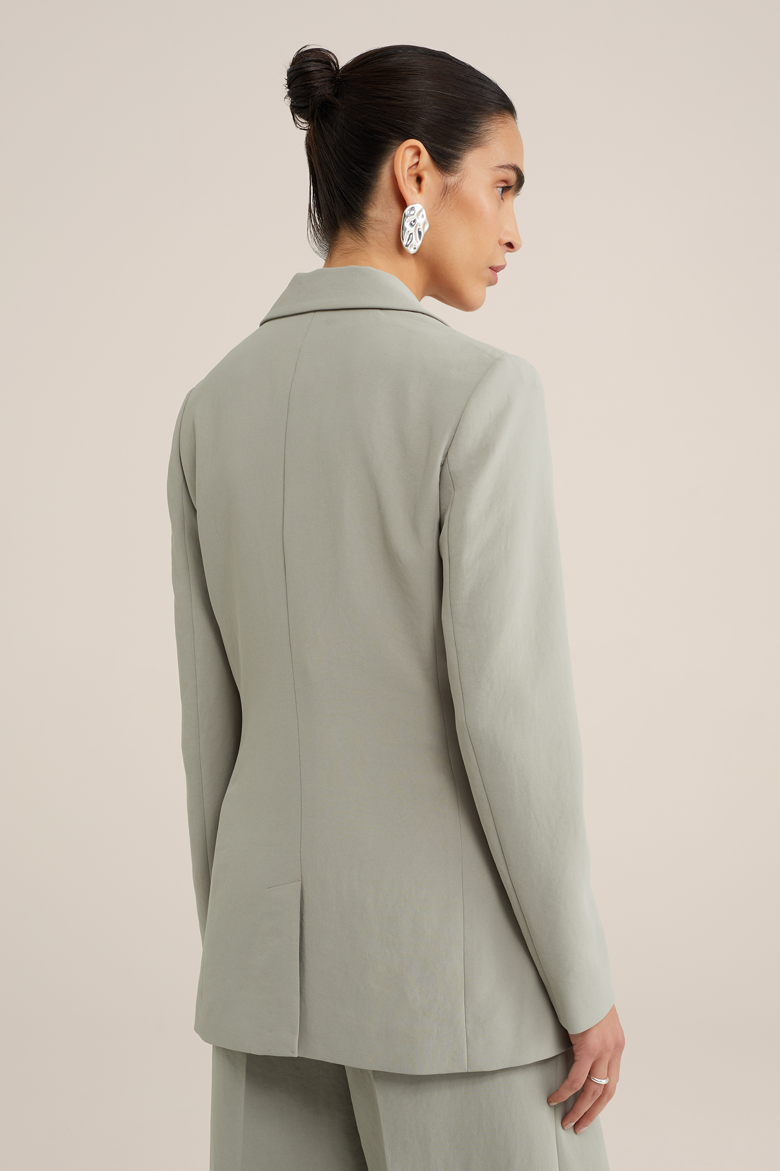 regular fit blazer WE Studio Pastelgroen