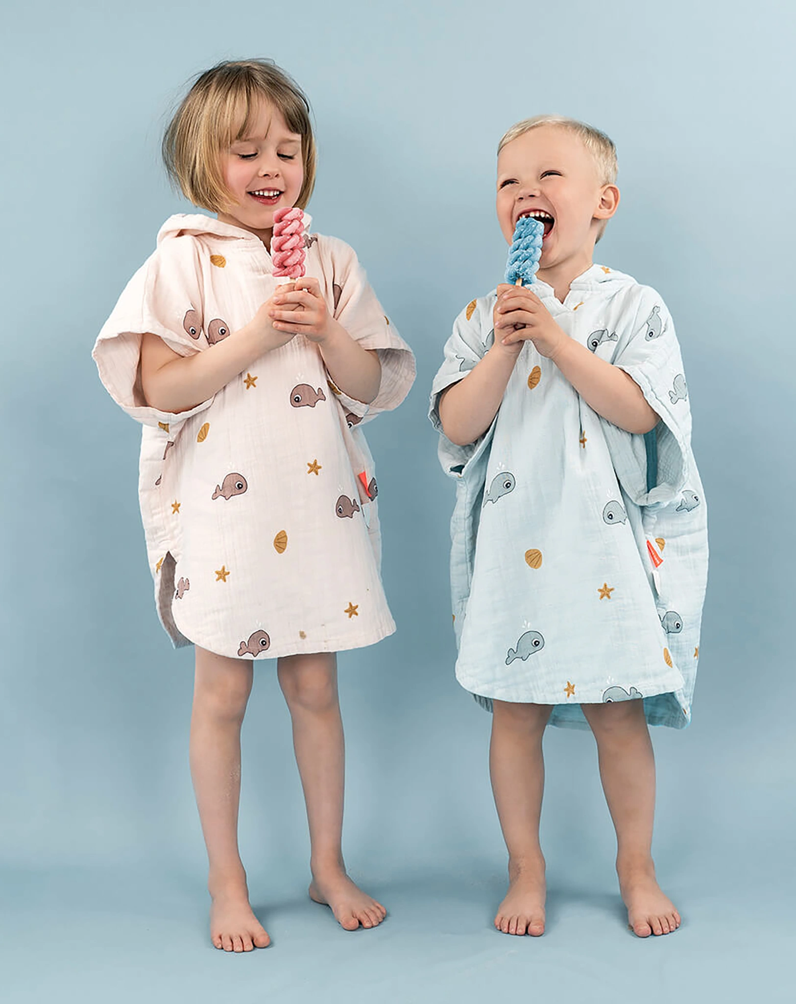 Strandponcho WALLY in rosa