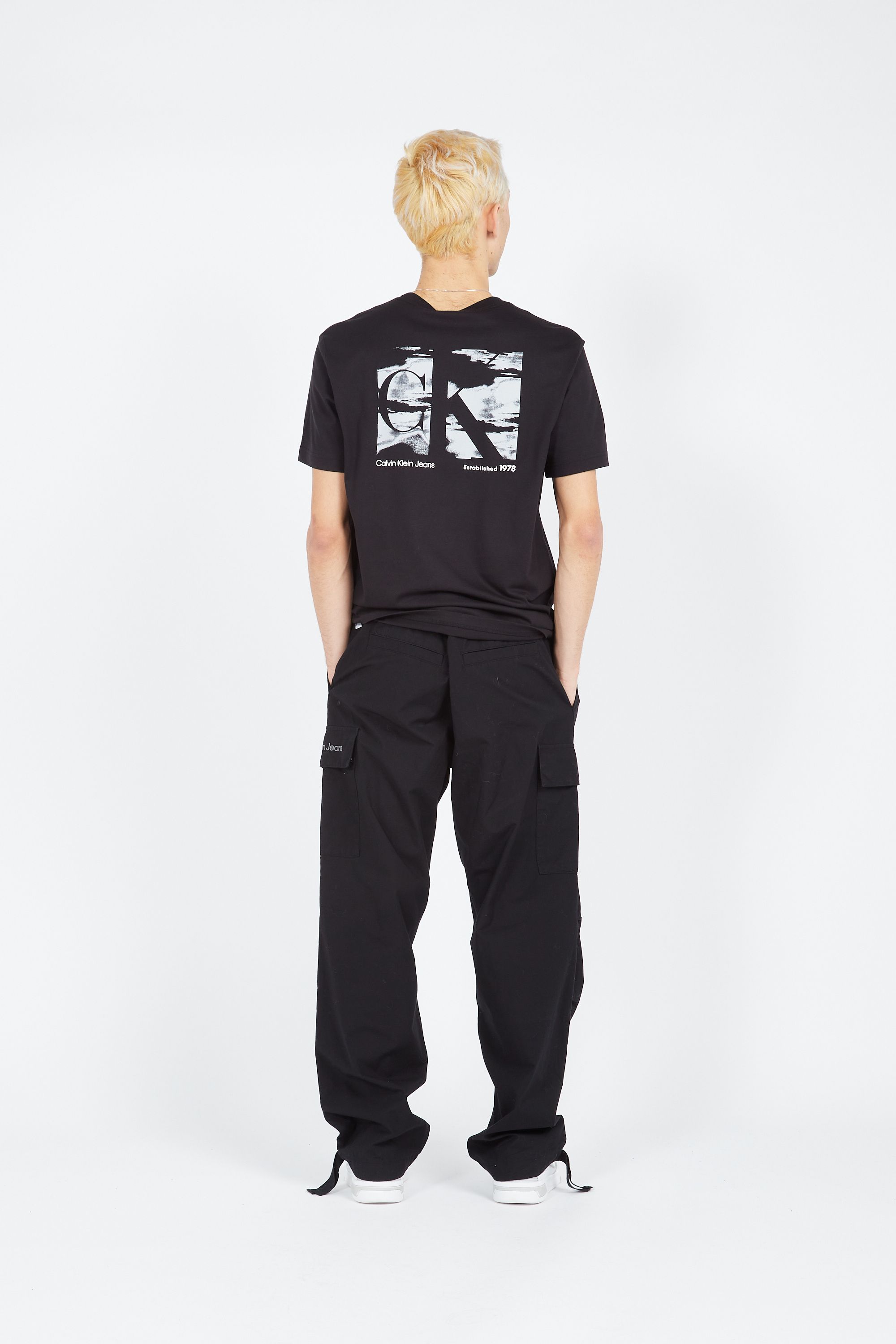 CALVIN KLEIN JEANS T-shirt  BIG BOX LOGO TEE Noir
