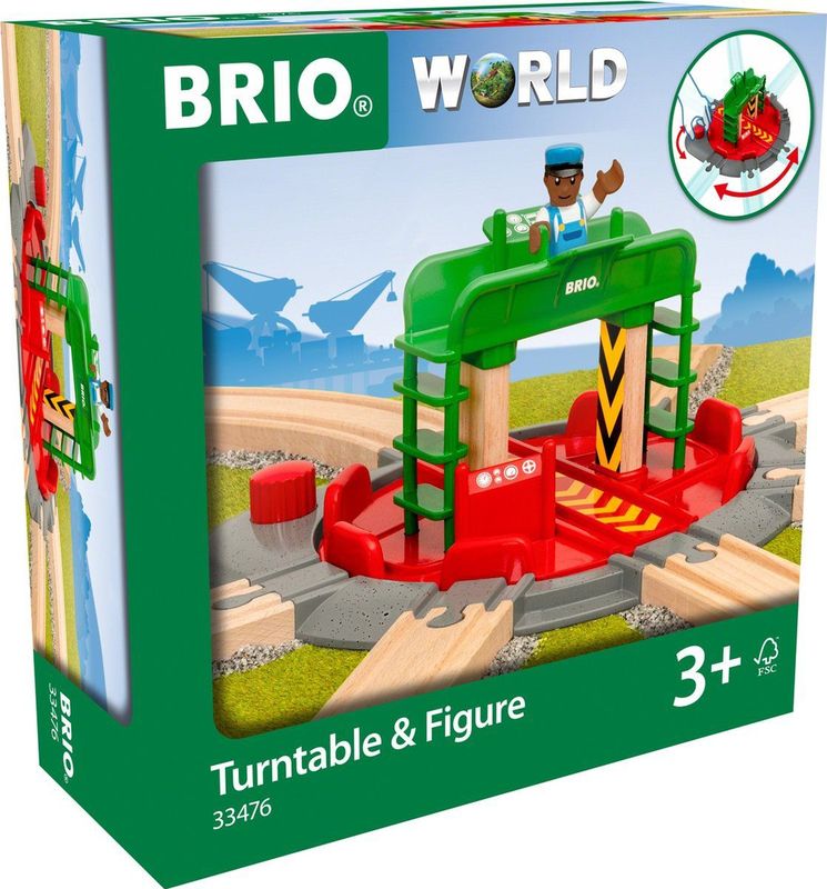 Brio - Draaischijf - Speelgoed - Hout - Compatibel met Brio World