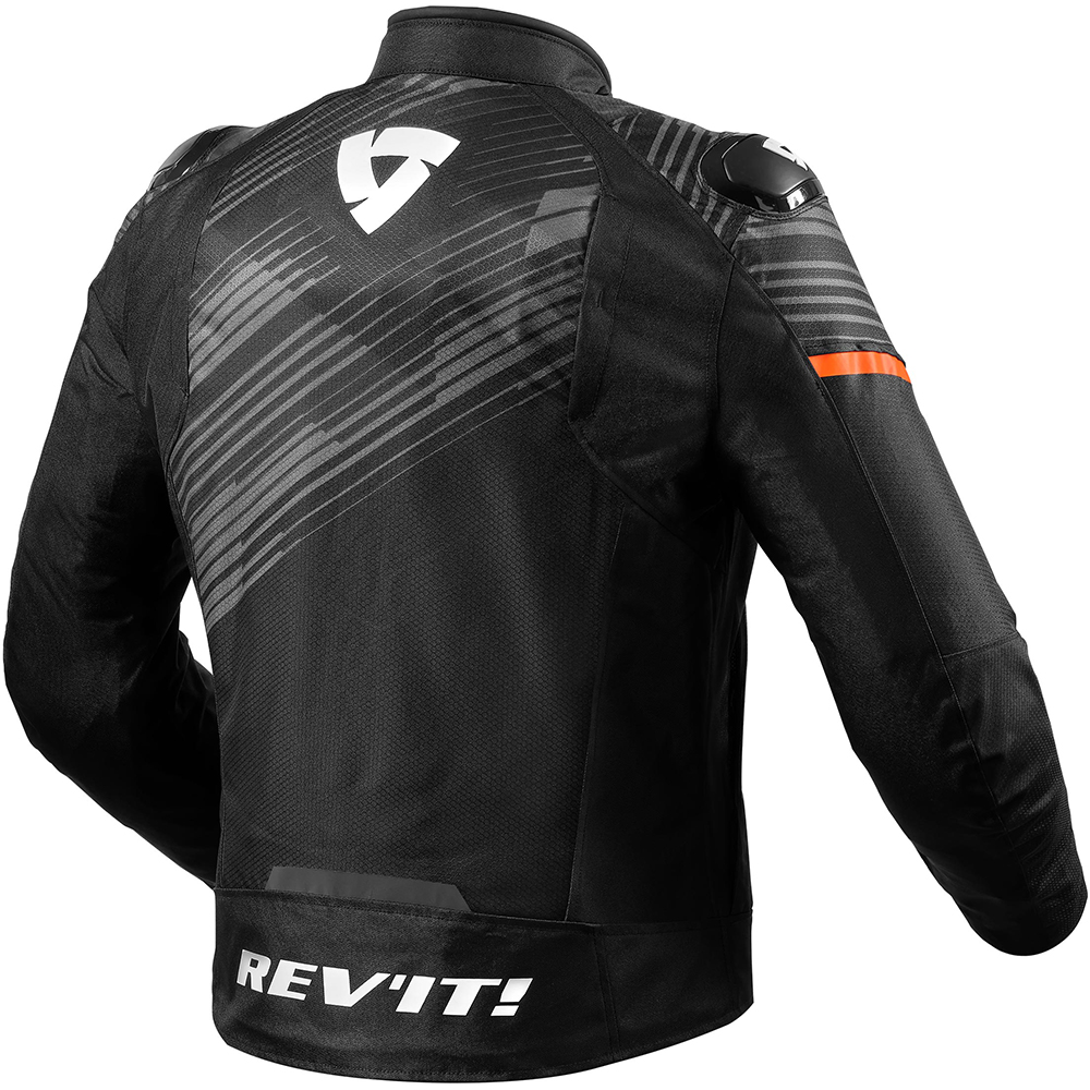 Rev'it - Blouson Apex H2O Noir / Orange fluo