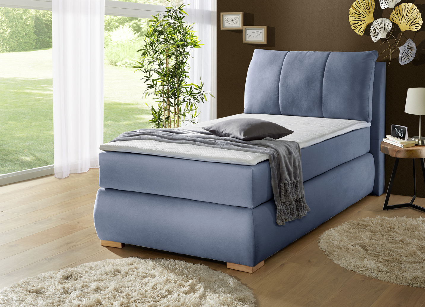 Boxspringbett mit Topper