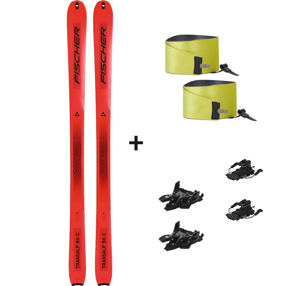 Fischer Transalp 86 Carbon 22/23 Tourenski Komplettset & Marker Bindung & Fell