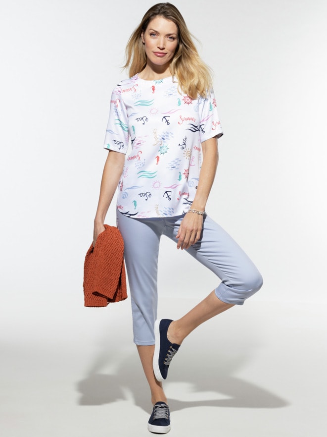 T-Shirt-Bluse Sommerleicht