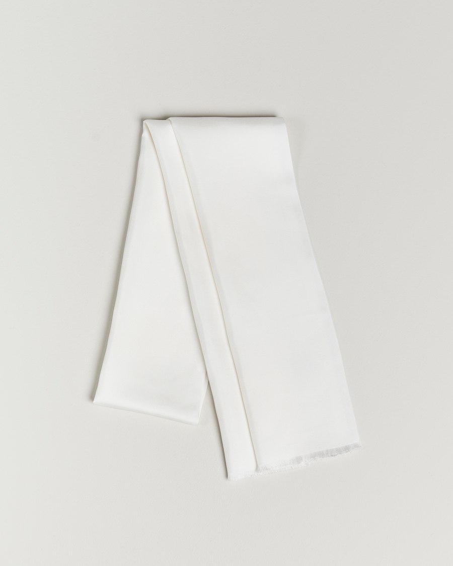 Amanda Christensen Ceremony Self Fringes Scarf White