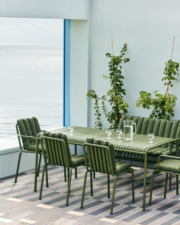 Hay Soft Quilted zitkussen voor Palissade tuinstoel Olive
