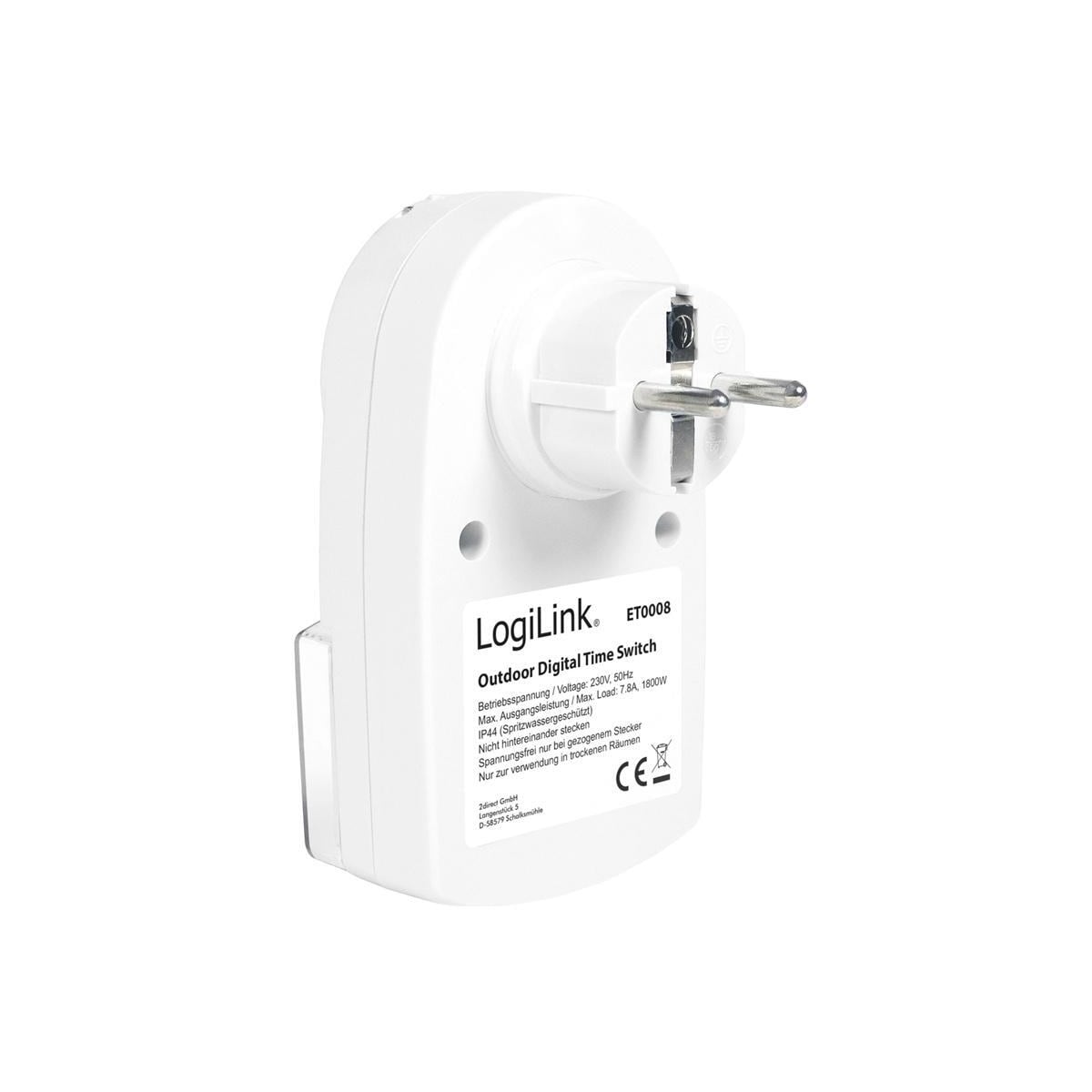 LogiLink Utomhustimer Digital 1800W IP4