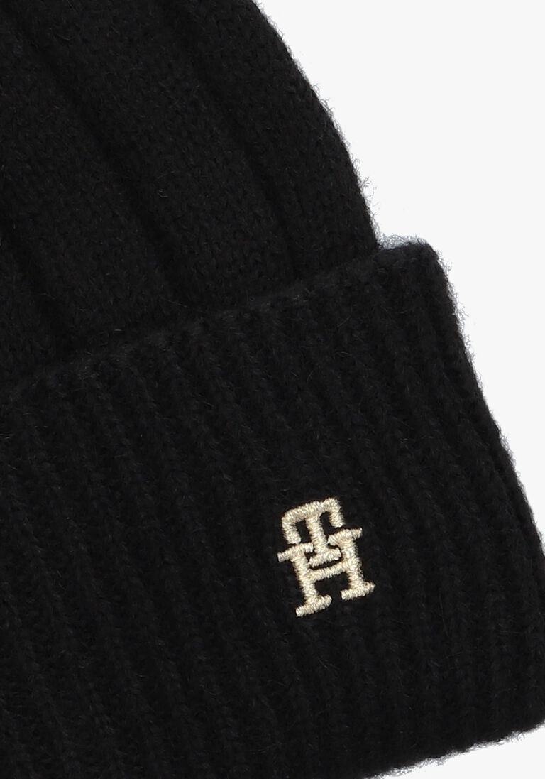 TOMMY HILFIGER zwarte tommy hilfiger muts th timeless beanie