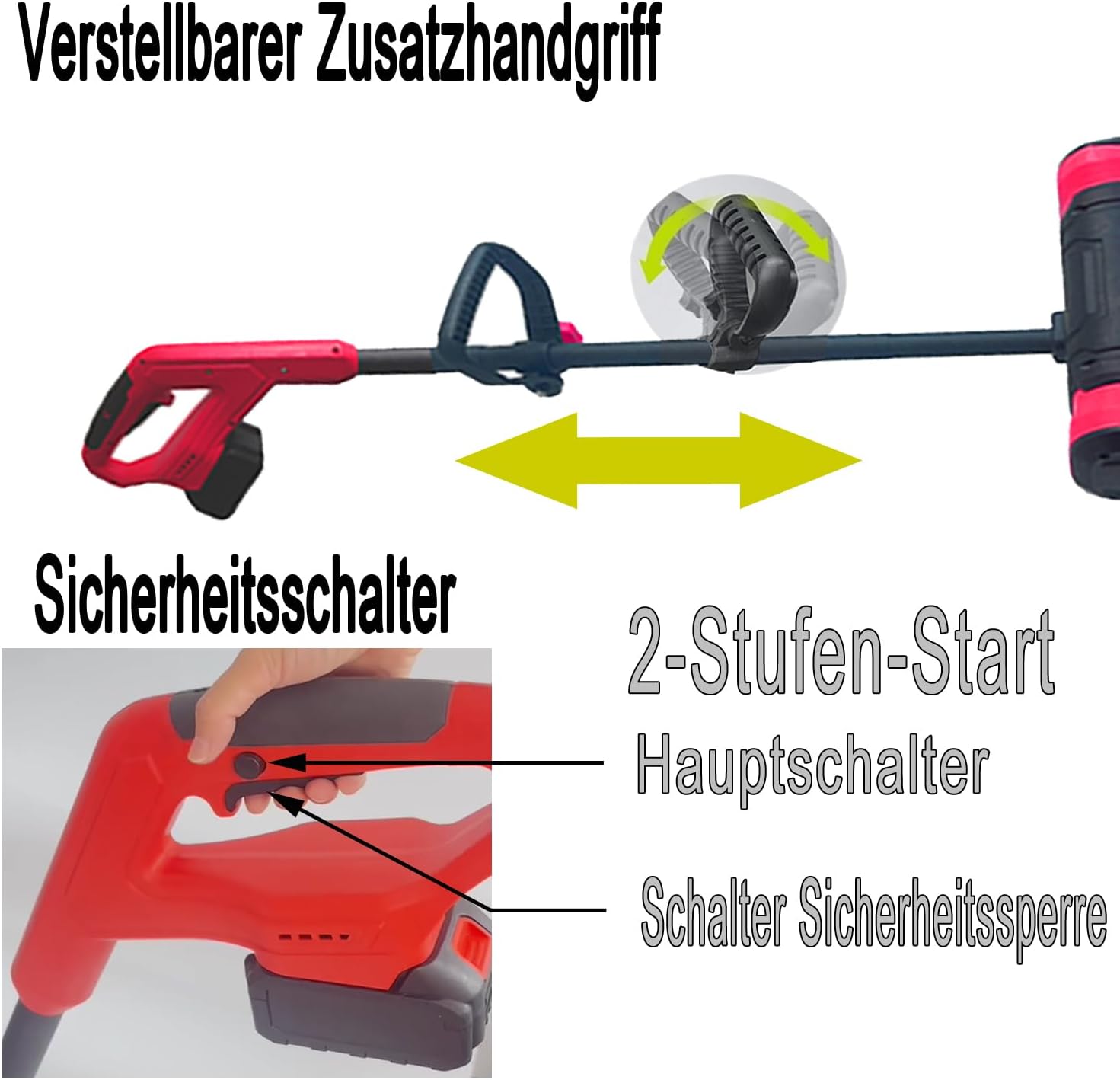 Hooha Akku-Schneefräse Kein Benzingeruch Handlich Leicht zu warten Abnehmbar Schneefräsen Kabellose Snow Removal Shovel | 8m Wurfweite | Arbeitsbreite 32 cm | Schneehöhe 15cm | 21V 2.0Ah x 2 Akkus