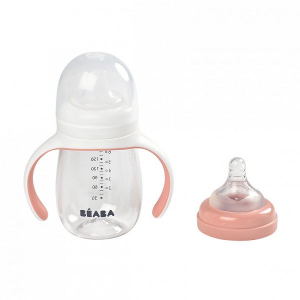 Beaba Evolutieve 2-in-1 Drinkfles 210 ml Windy Blue