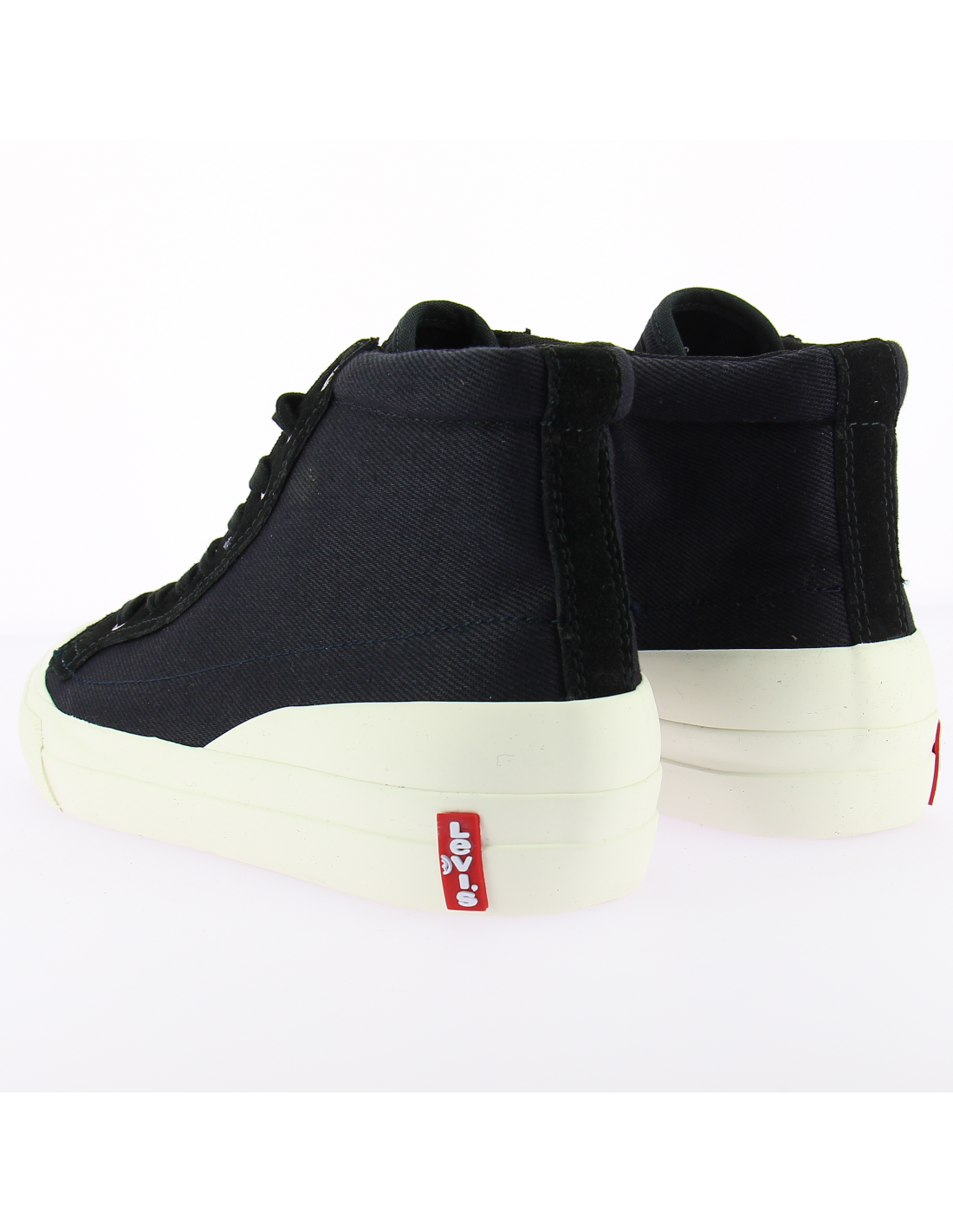 levi's baskets de ville montante homme ls1 high noir/blanc
