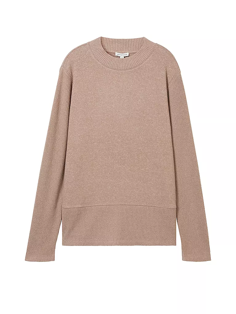 TOM TAILOR Langarmshirt beige