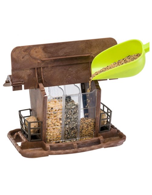 Ferplast Voedersilo Jok 2 - Voersilo - 34x26x23 cm Bruin