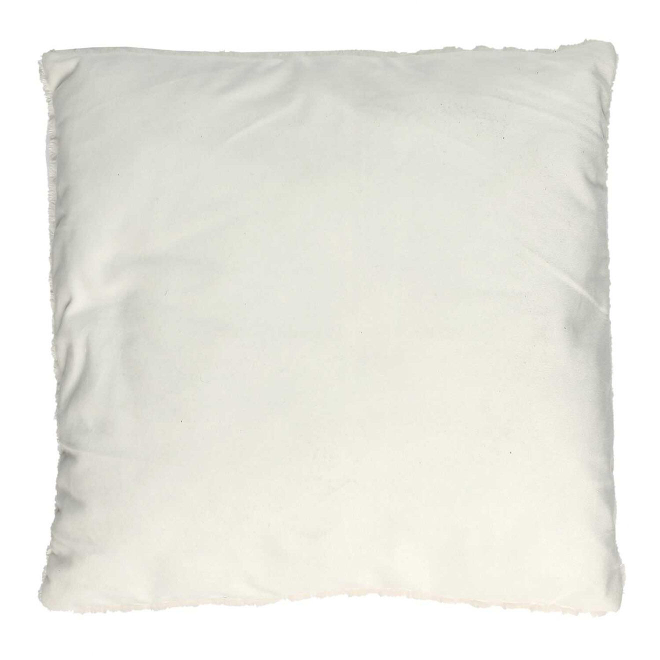 Home Deco Factory Coussin nid d'abeille blanc - 40x40 cm