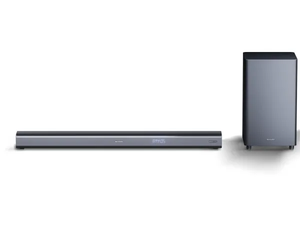 Sharp HT-SBW460 - Lydbarsystem - til hjemmebiograf - 3.1.kanal - trådløs - Bluetooth - 220 Watt (Total) - mat sort