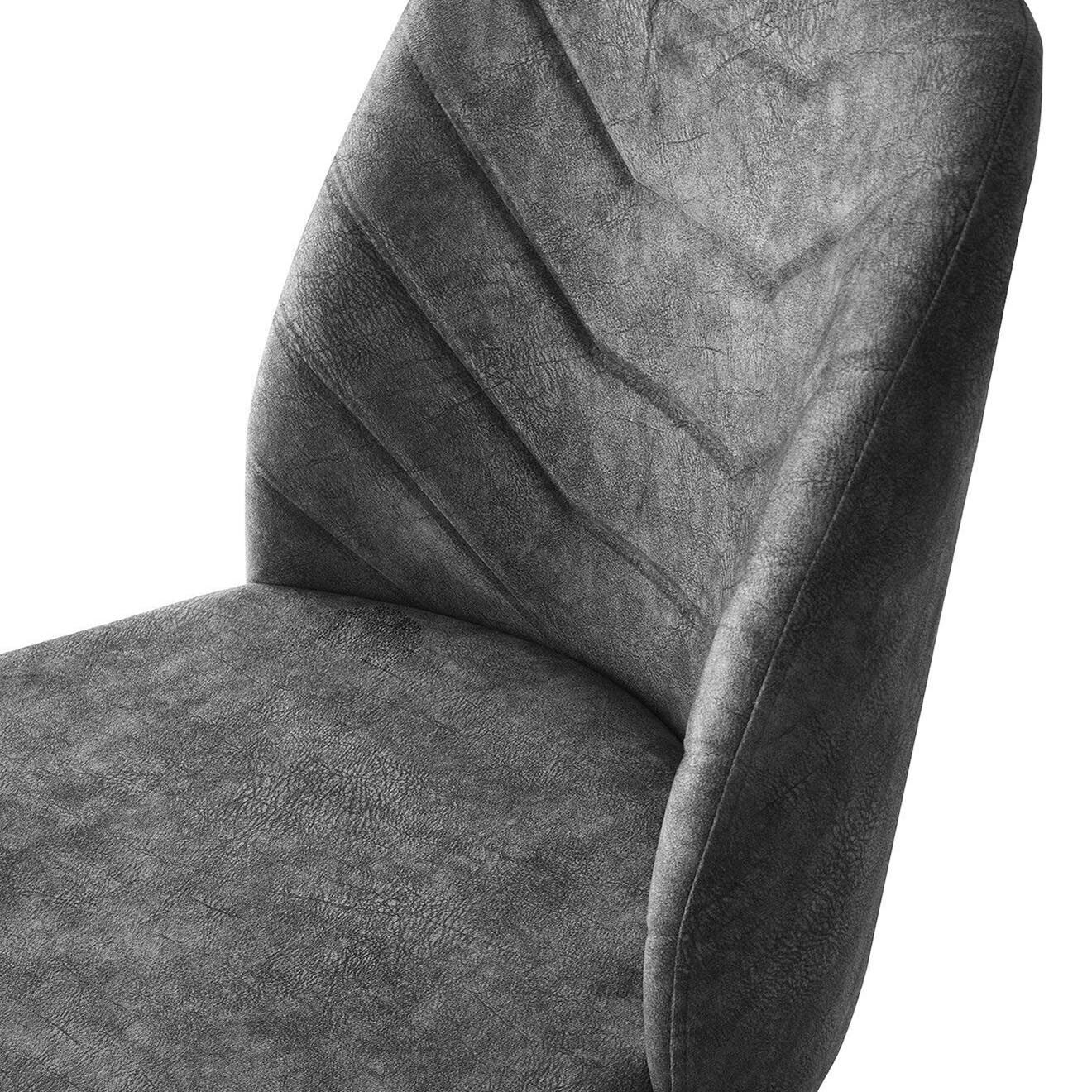 Homitis 2 Chaises Dallas anthracite - 50x90x49 cm