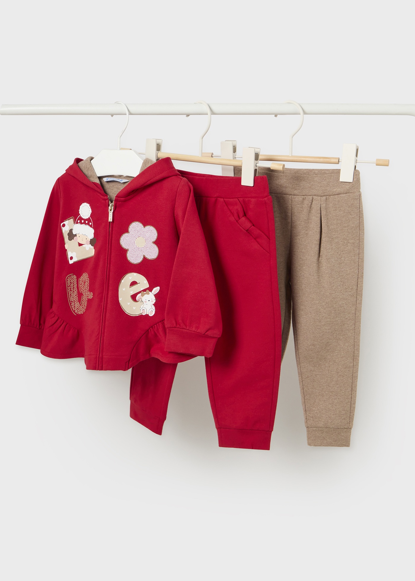 Conjunto de moletom infantil de 3 peças Better Cotton