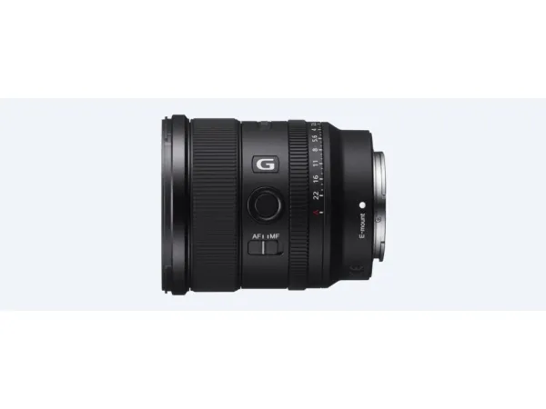 Sony SEL20F18G - Vidvinkel objektiv - 20 mm - f/1.8 G - Sony E-mount - for Cinema Line; a VLOGCAM; a1; a1 II; a6700; a7 IV; a7C; a7C II; a7CR; a7R V; a7s III; a9 III