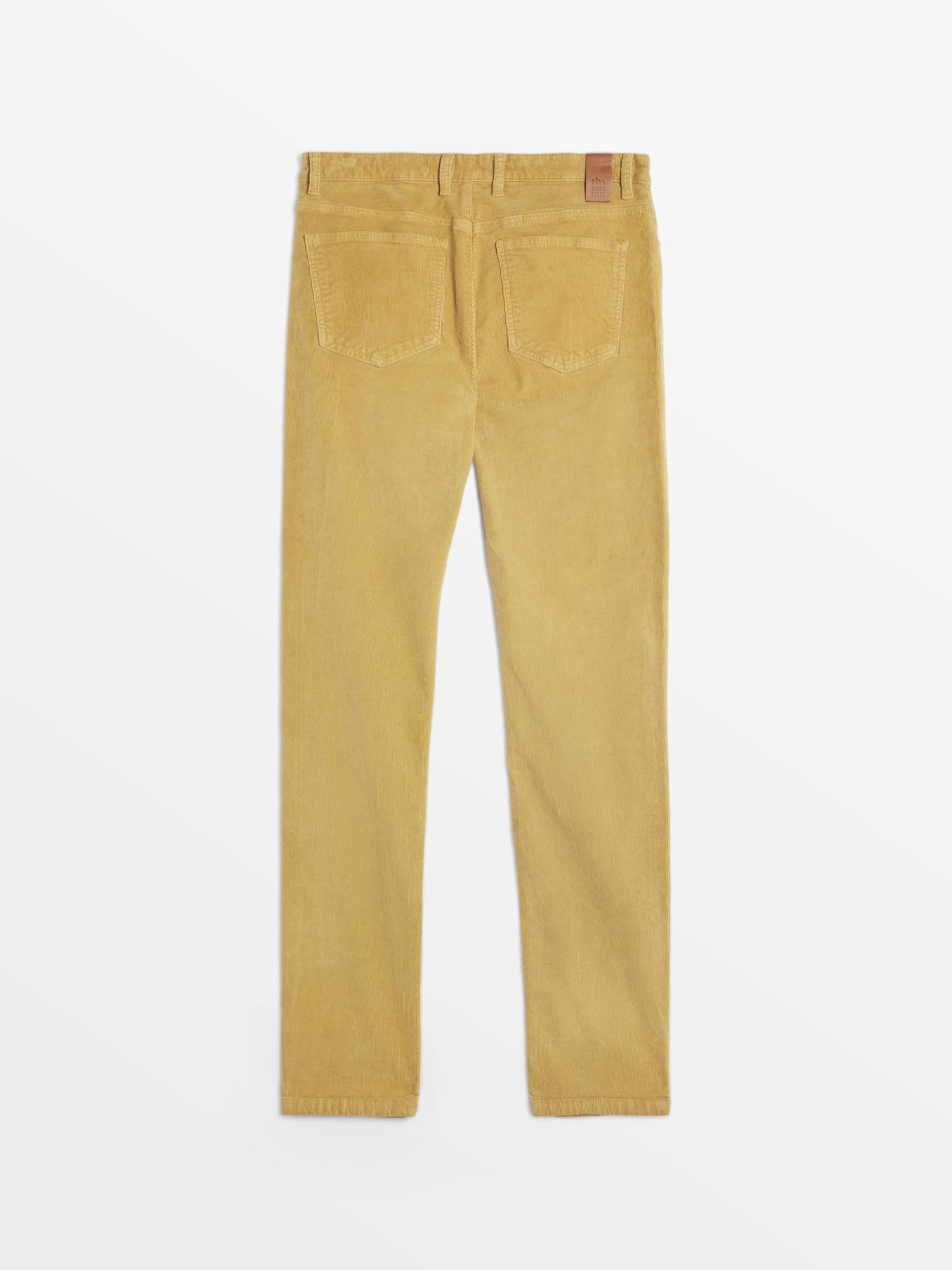 Pantalon Homme Velours Côtelé Jaune