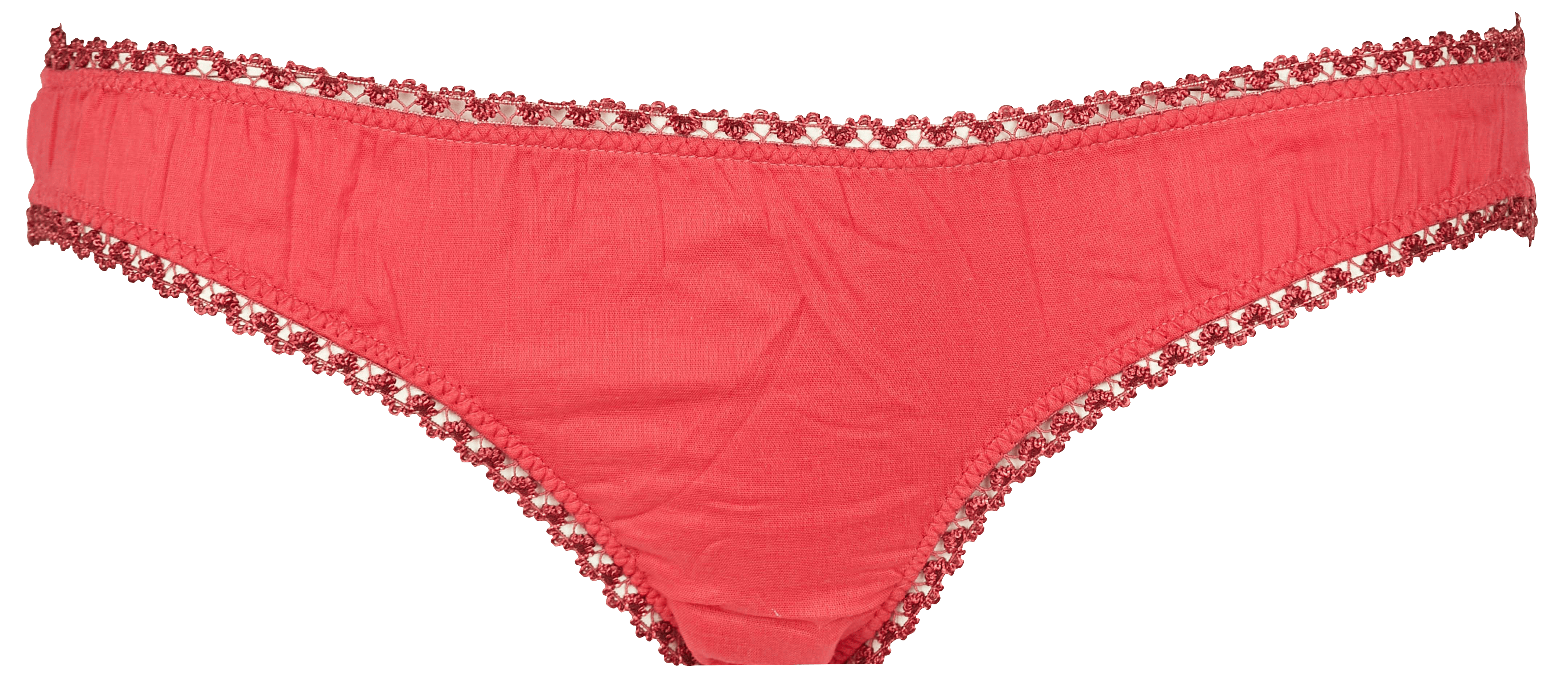 OPERA - Coffret de culottes en voile de coton biologique | Rouge