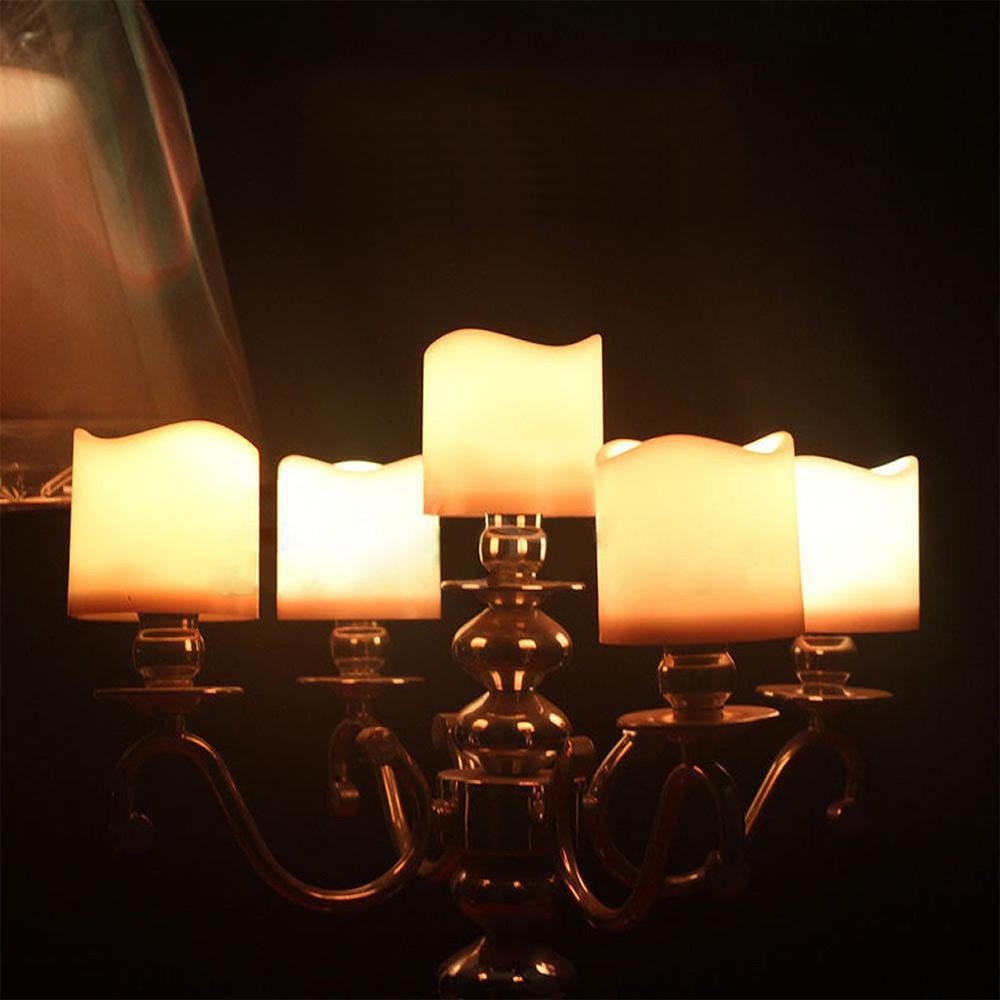 (3er Set) LED Kerze Home Deko Stimmungsleuchte inkl. Fernbedienung (Batteriebetrieben) - Bunt