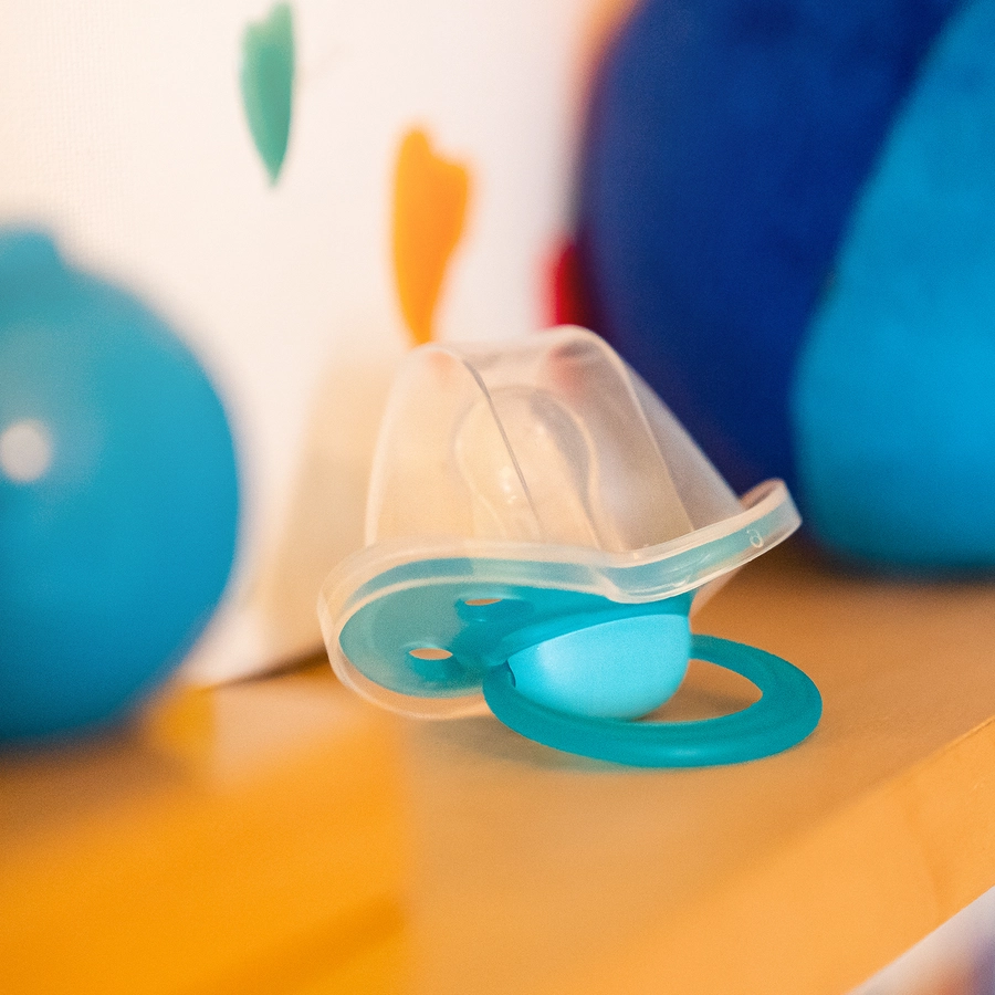 Medela Baby Schnuller Original 0-6 Monate DUO Signature 4 Stück in türkis
