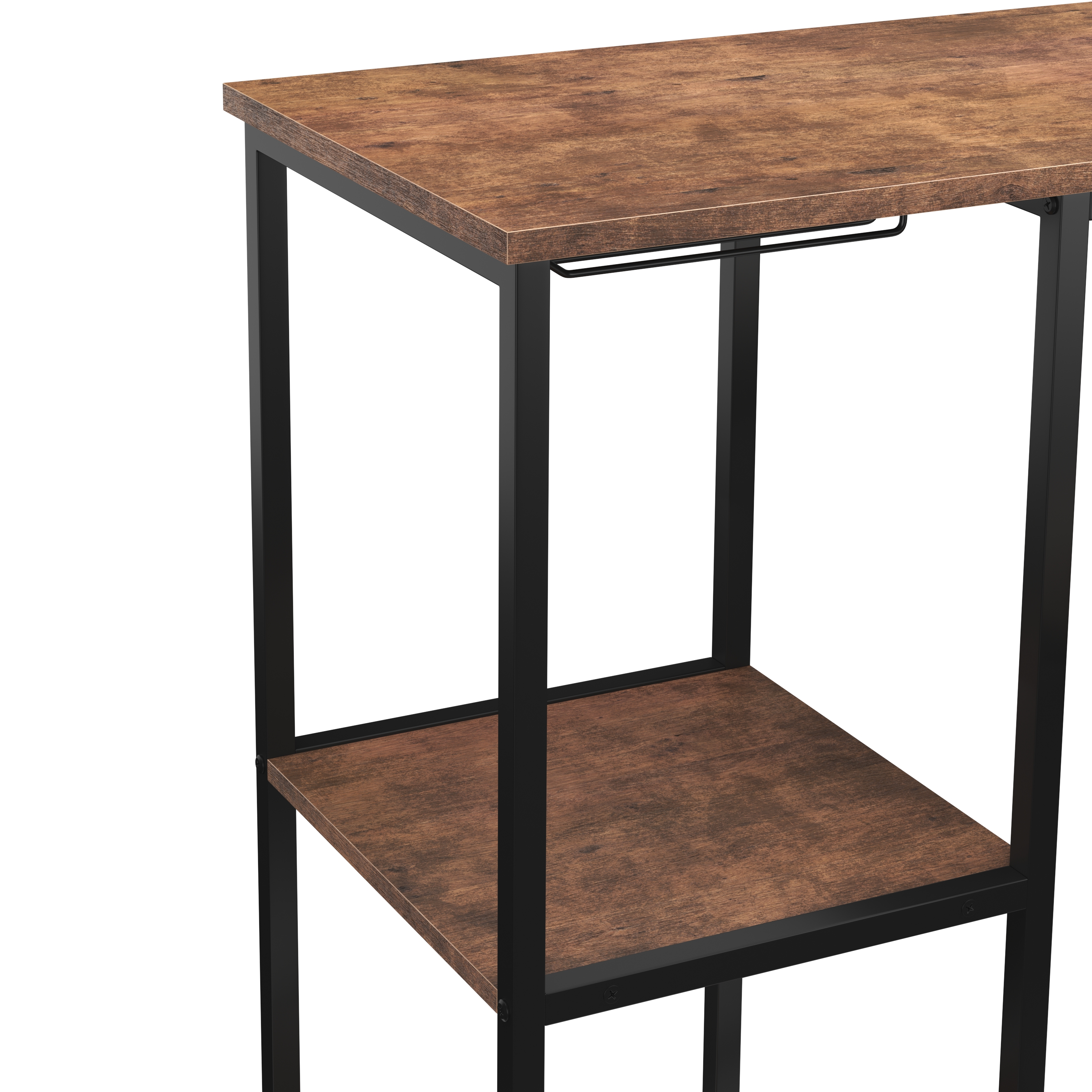 Bartisch mit Barhocker Set Vintage BONITA 120 x 40 x 91 cm