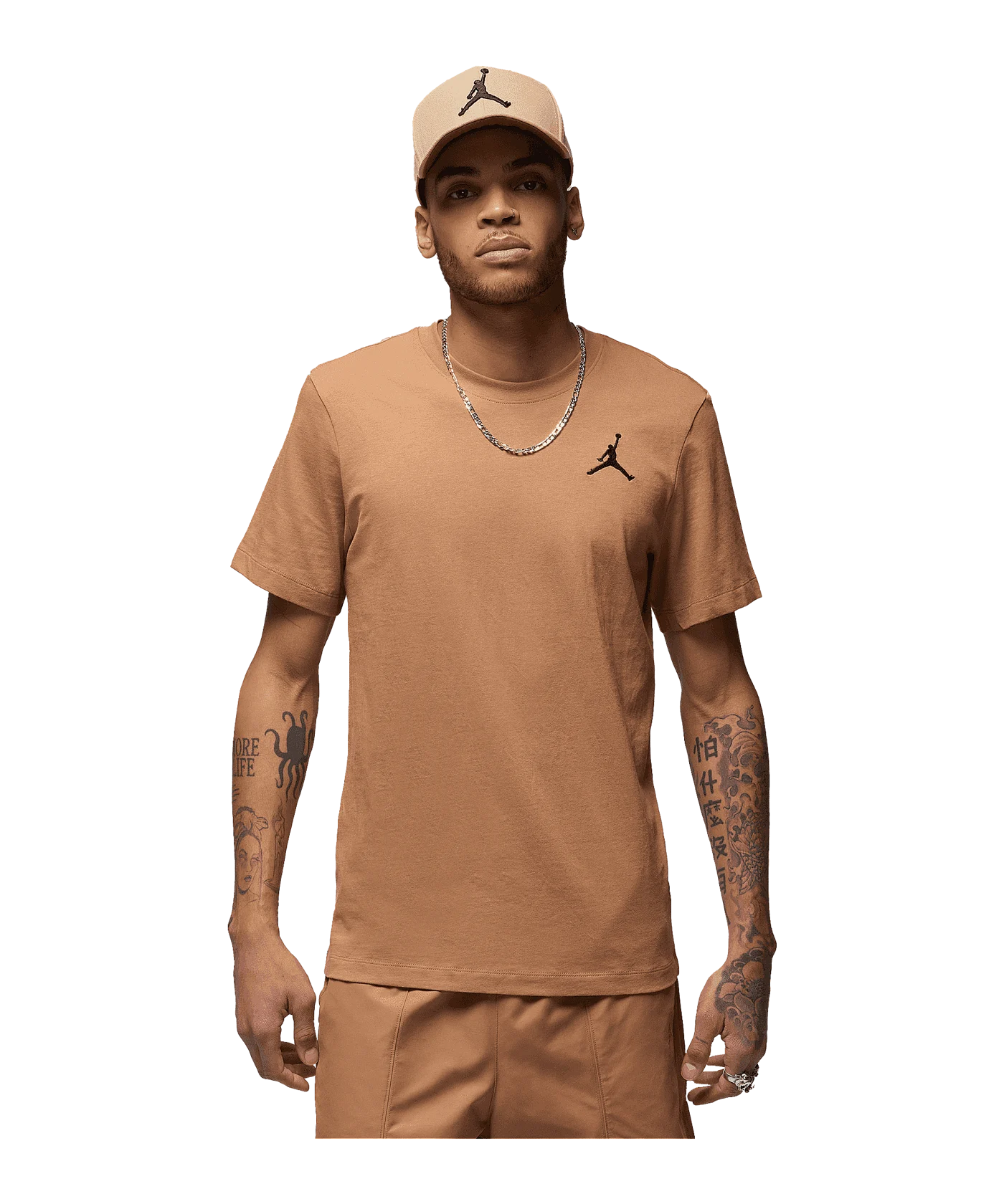 Jordan Jumpman Crew T-Shirt Braun Schwarz F231