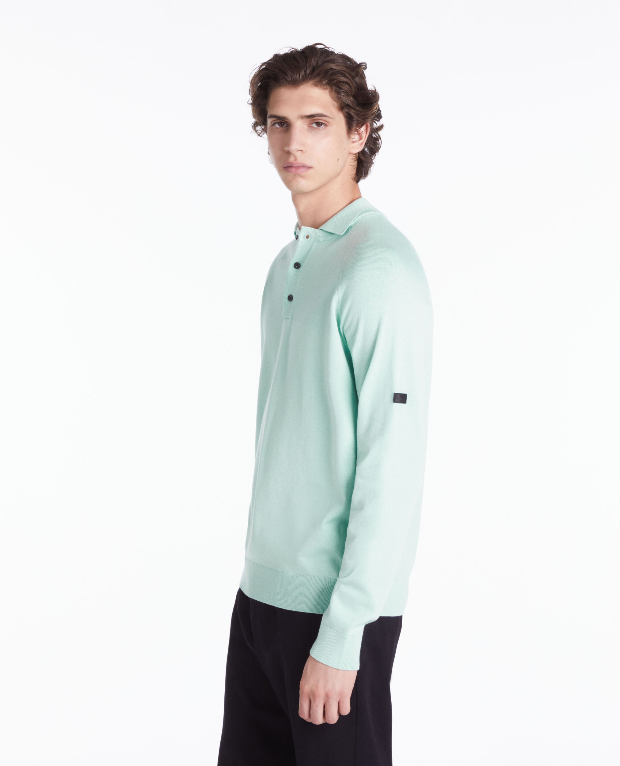 Polo vert en maille