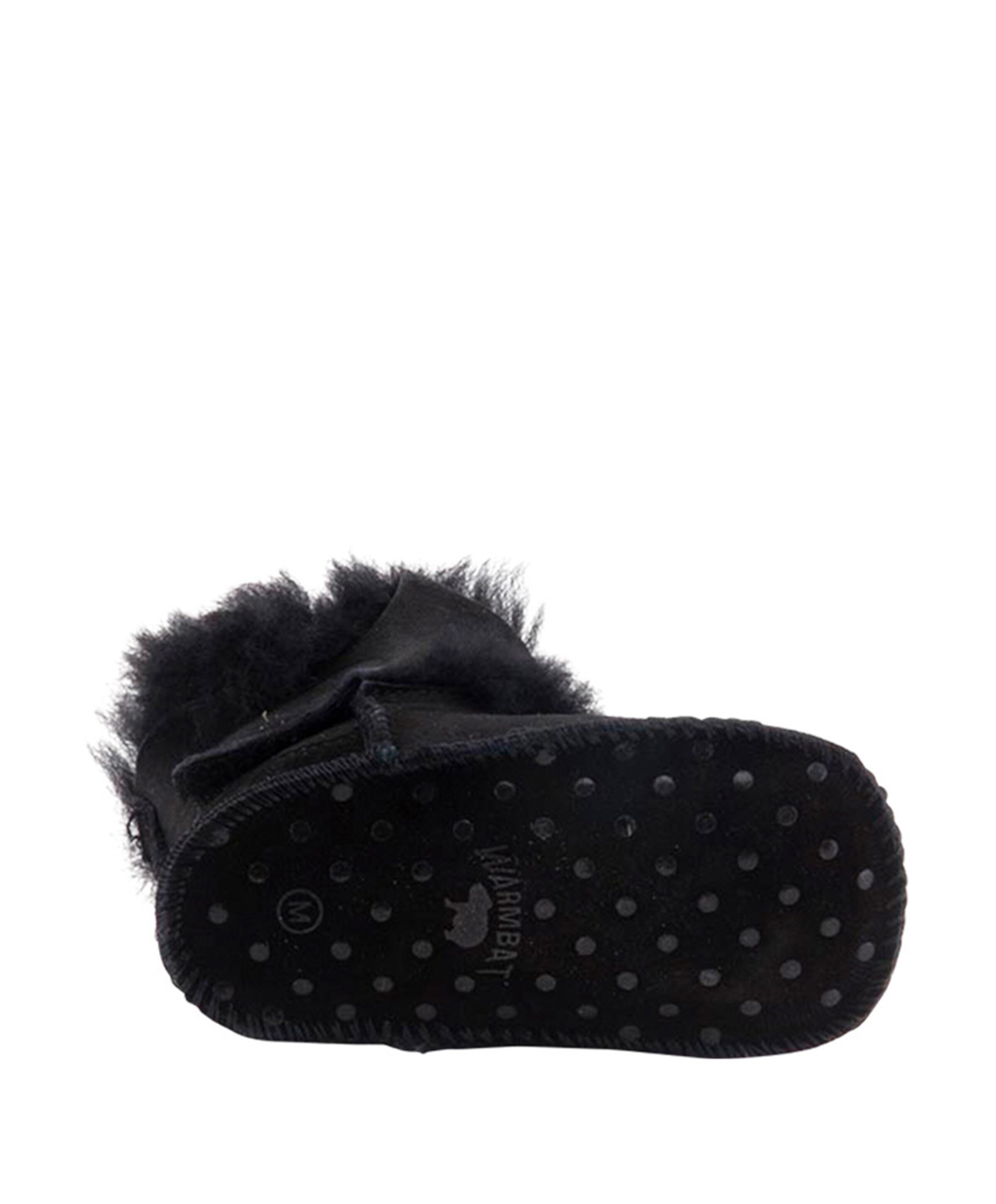 Warmbat Baby bootie jongens pantoffels zwart