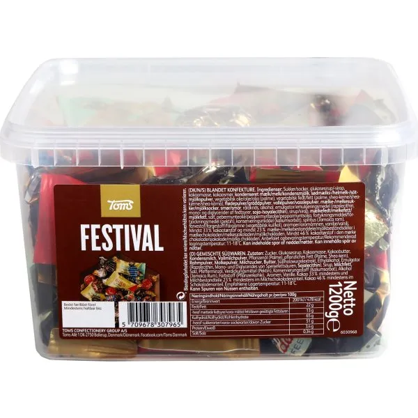 Toms Festival 1,2 kg i plastbøtte