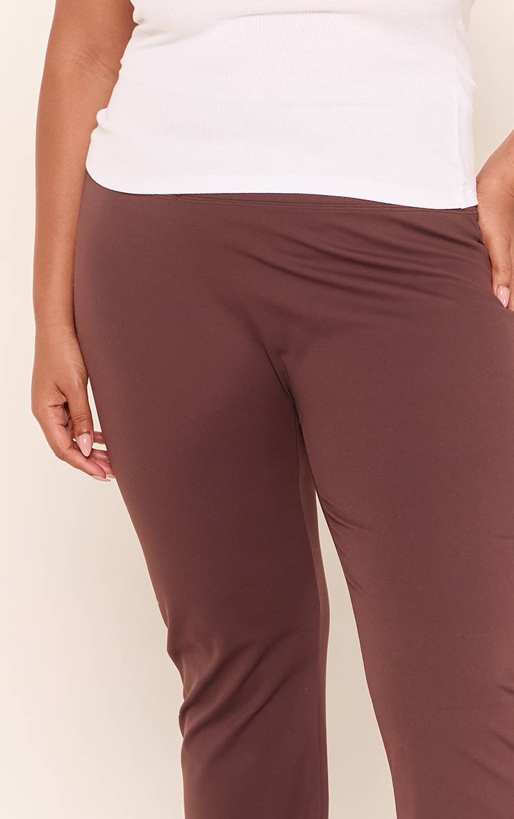 Chocolat Pantalon De Yoga Évasé Sculptant Ultimate Grande Taille