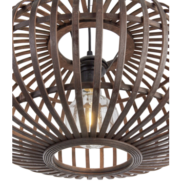 Hanglamp Indy bamboe bruin Ø44 cm
