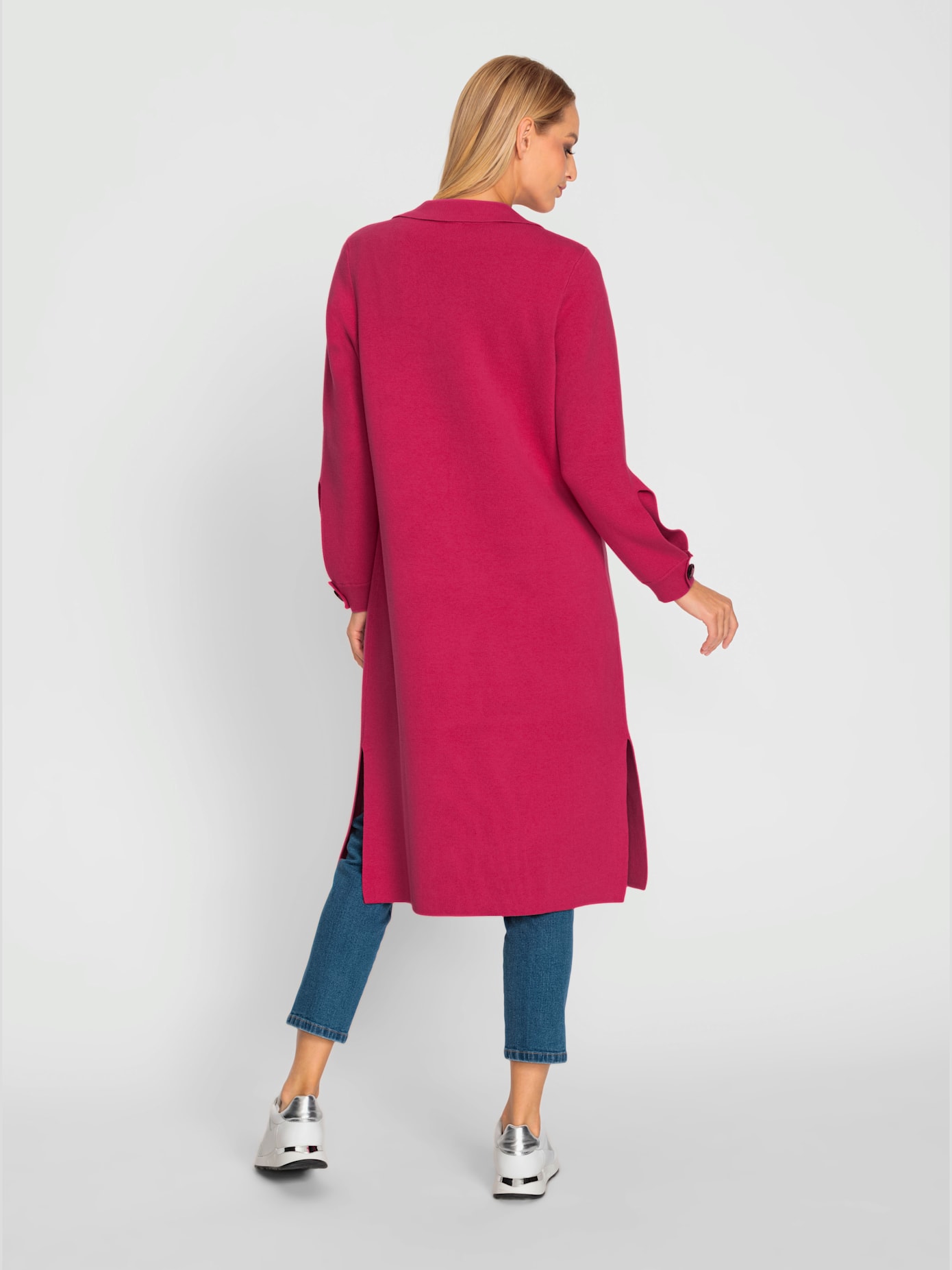 Manteau en tricot tricot jacquard de qualité