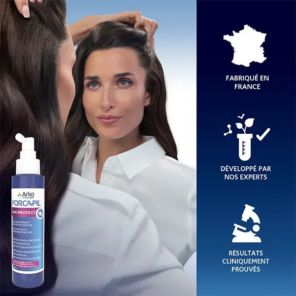 Arkopharma Forcapil Age Protect Soin Régénérant Cheveux & racines Spray 125ml