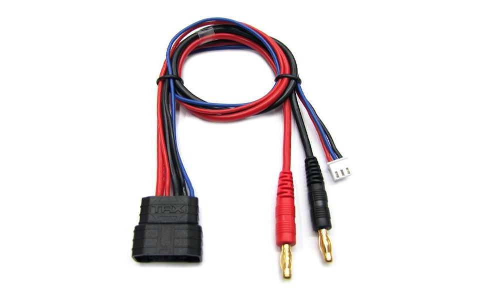 Ladekabel TRX-ID / 2SLadekabel mit 4 mm Bananenstecker für TRX-ID Akkus