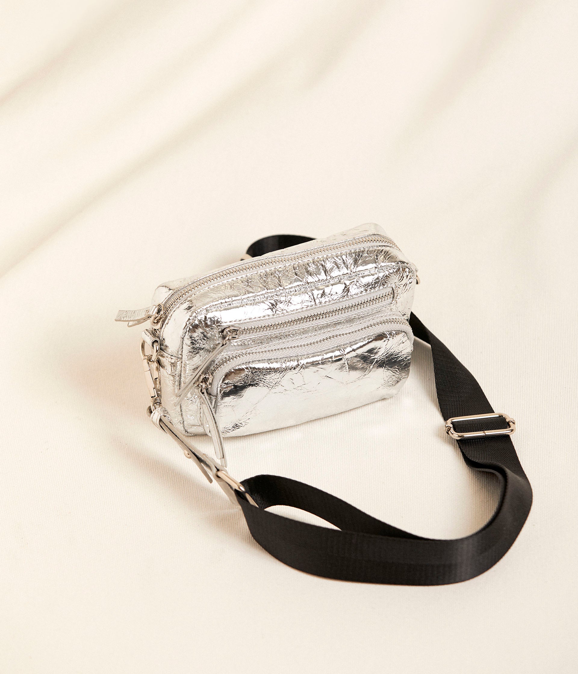 Sac argent Saturne