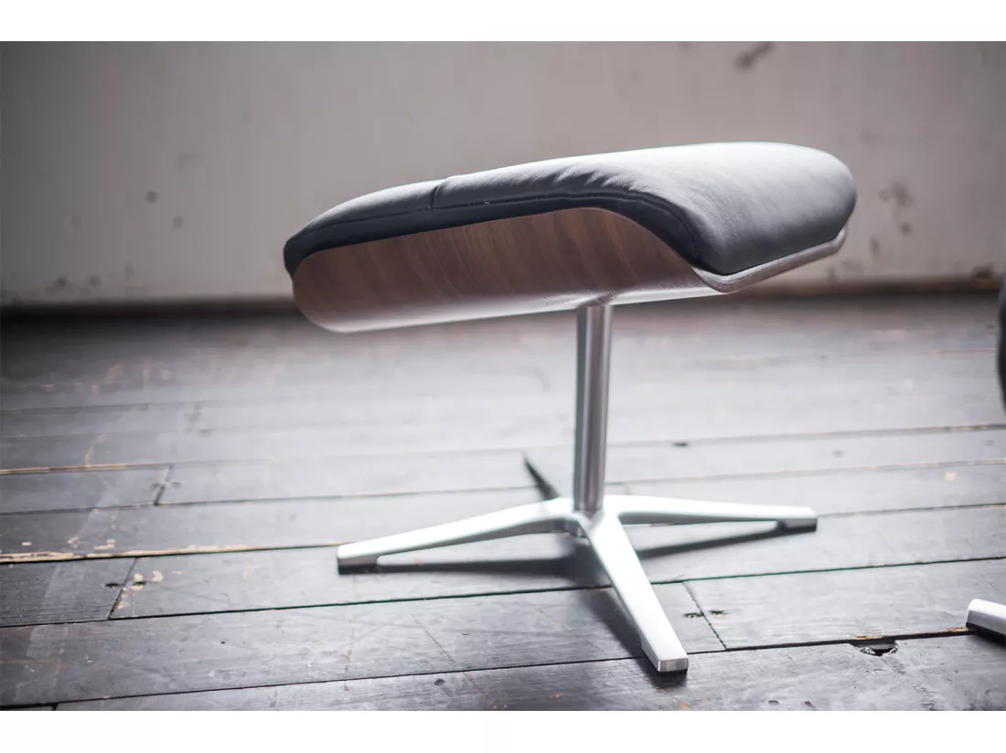 Fauteuil - Noir cuir - TOSAR