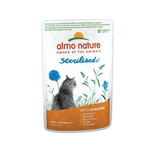 Almo Nature Sterilised Kattenvoer - Maaltijdzakje