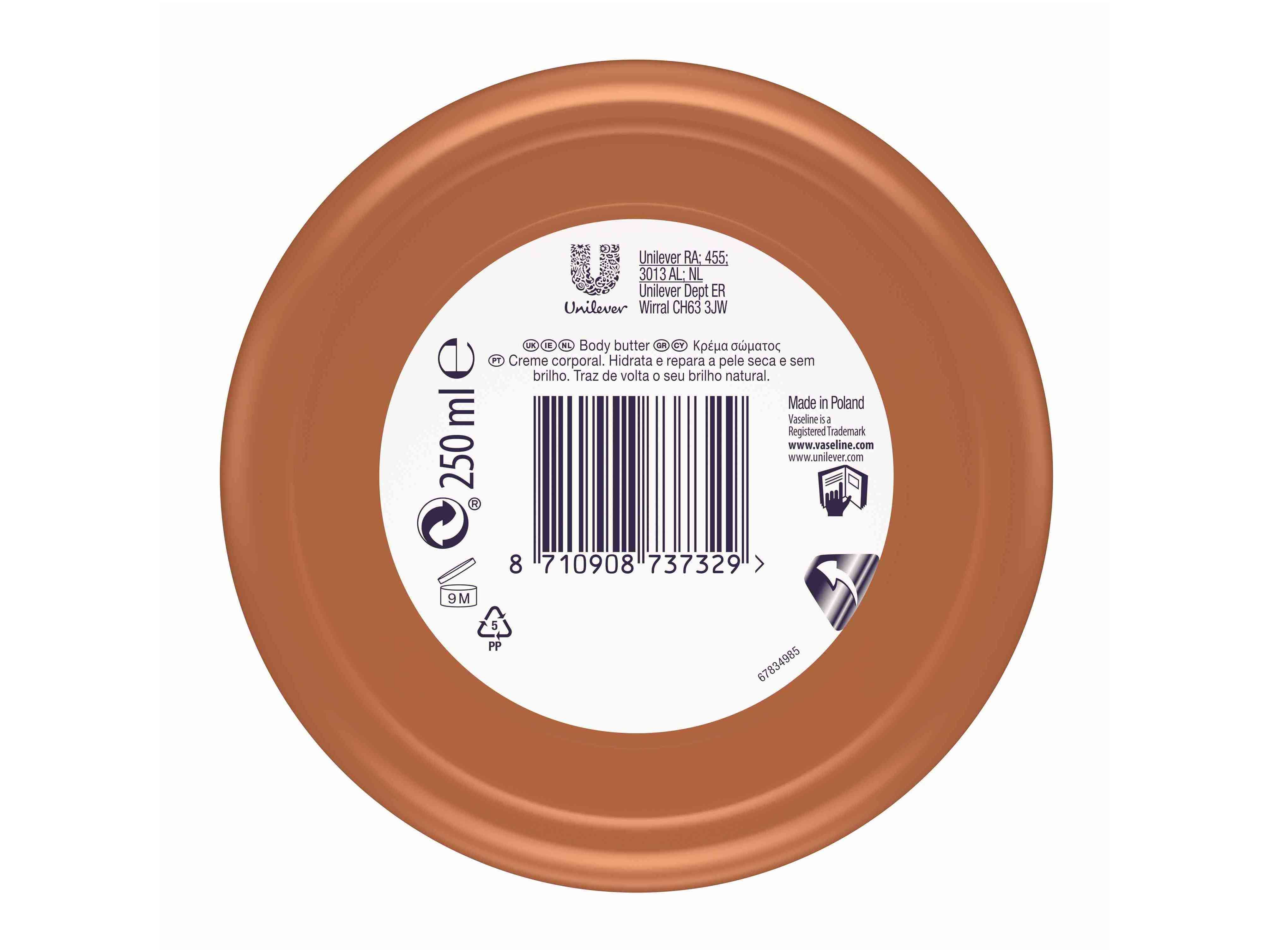 CREME CORPO VASELINE MANTEIGA DE CACAU 250ML